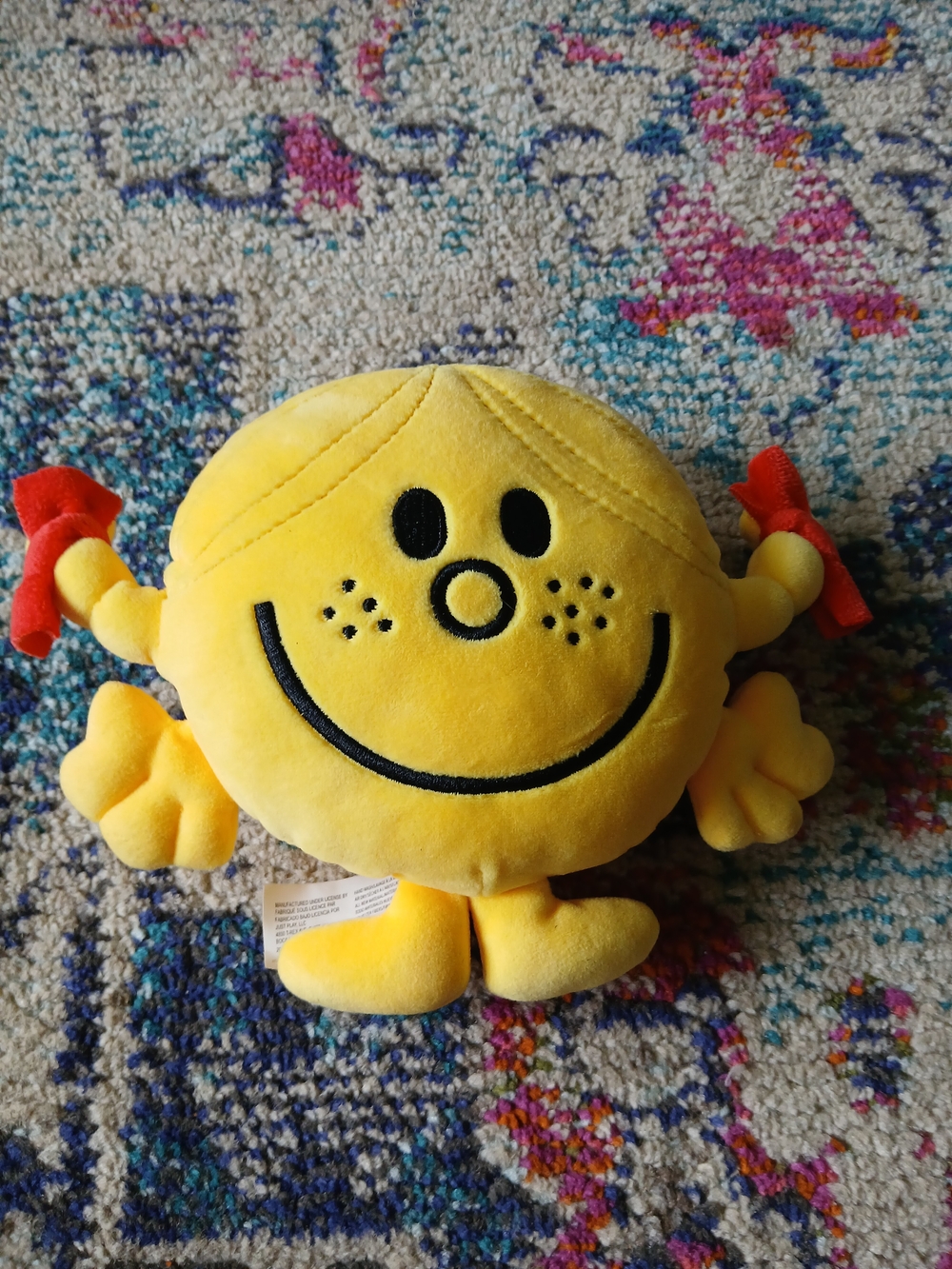 Little Miss Sunshine Plush Yellow Stuffed Animal Toy 2023 Mr. Men 6" EUC